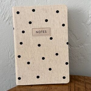 Linen Polka Dot Notes Journal